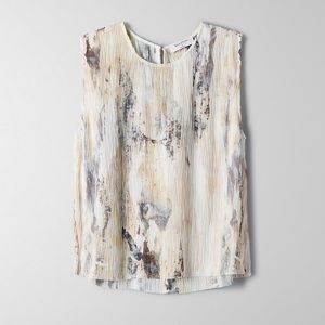Aritzia Babaton ‘Day’ Blouse in pastel watercolour